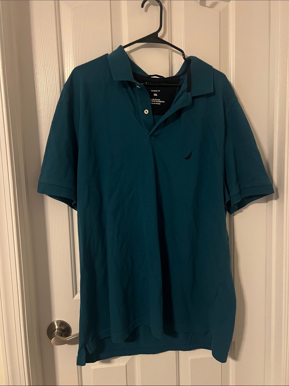 Nautica Teal Short-Sleeve Polo